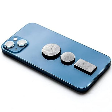 KarelianMasters Shungite Stone Stickers - Natural Stone Adhesive Plates for Phones (Set of 3 Plates)