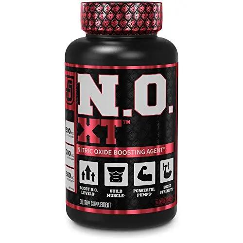 Jacked Factory N.O. XT Nitric Oxide Supplement, Build-XT Muscle Builder, & Androsurge Estrogen Blocker for Men