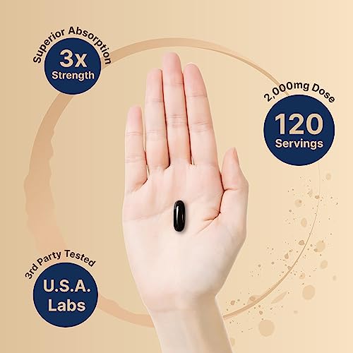 Antarctic Krill Oil 2000mg Supplement, 240 Softgels, 3X Strength Natural Source of Omega NatureBell