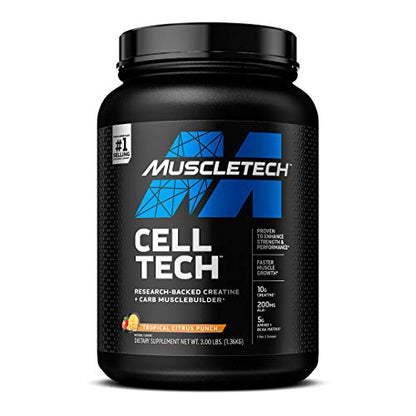 Creatine Monohydrate Powder MuscleTech Cell-Tech Creatine Powder Post Workout 