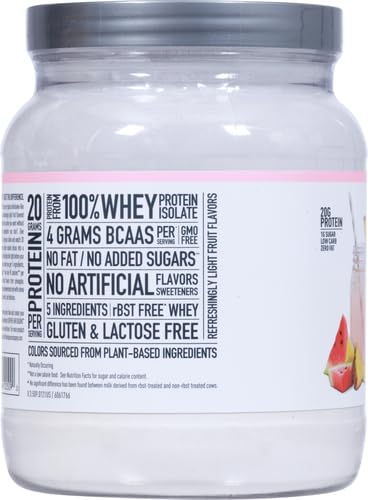 Isopure Protein Powder, Clear Whey Isolate Protein, Post Workout Recovery Drink Mix Isopure