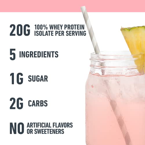 Isopure Protein Powder, Clear Whey Isolate Protein, Post Workout Recovery Drink Mix Isopure