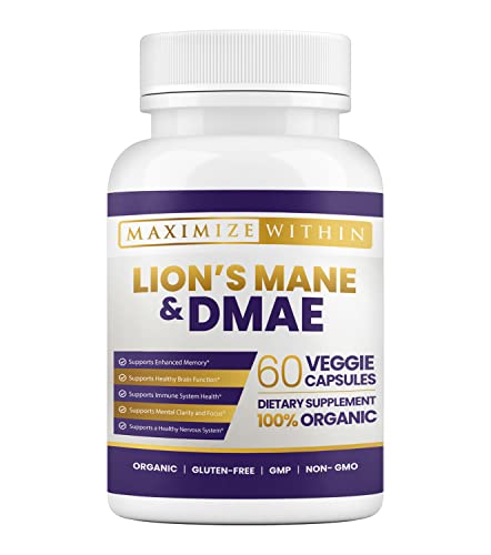 Lion's Mane & DMAE Capsules: Enhance Memory, Boost Mental Clarity