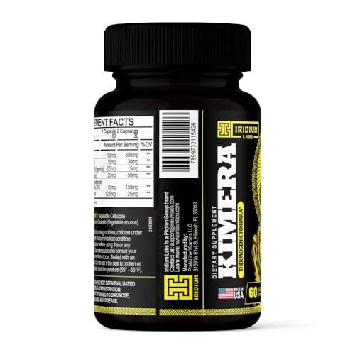 Iridium Labs Kimera Thermogenic Fat Burner - Weight Loss Supplement & Energy Booster Iridium Labs