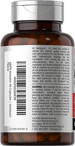AMPK Metabolic Activator 450 mg | 60 Capsules | Non-GMO, Gluten Free | Jiaogulan Gynostemma Horbäach