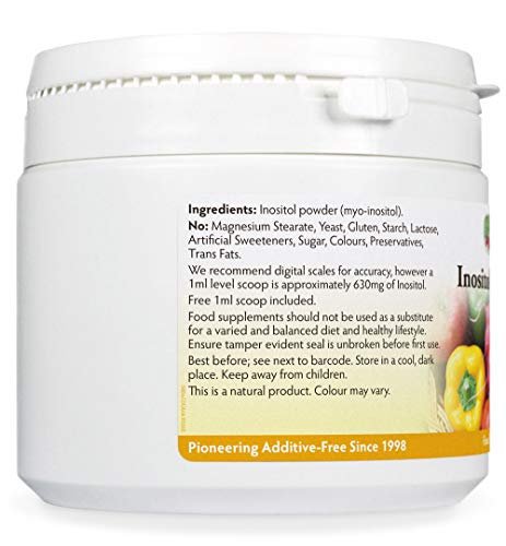 Inositol (Myo-Inositol) Powder 300g, Also Called Vitamin B8, High Absorption, Vegan Health Leads ...Working With Nature