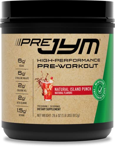 JYM Supplement Science Pre JYM Pre Workout Powder - BCAAs, Creatine HCI, Citrulline 