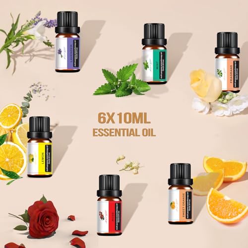 Aromatherapy Essential Oil Diffuser: Cool Mist Aroma Diffuser for Home - Colorful Light Create Ambience Grevol