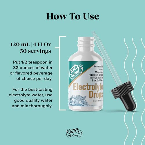 Keto Chow - Electrolyte Hydration Drops - Keto Diets & Intermittent Fasting - Immune Support Keto Chow