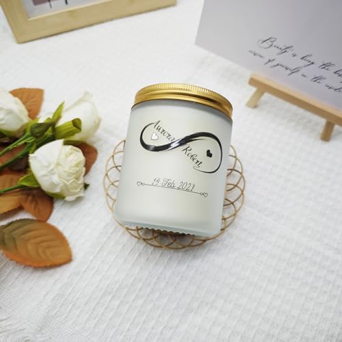 KKUUOO Valentine’s Day Scented Candle,Romantic Jar Candle Gift for Him Her,Valentine’s Day Gifts KKUUOO