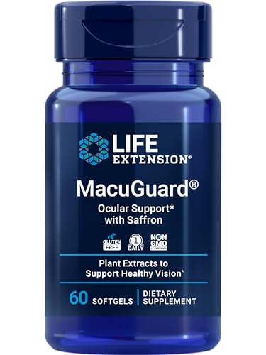 Life Extension MacuGuard Ocular Support with Saffron – Eye Health Supp