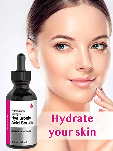 Hyaluronic Acid Serum For Face | 2 oz | Paraben & SLS Free Moisturizer | by Horbaach Horbäach