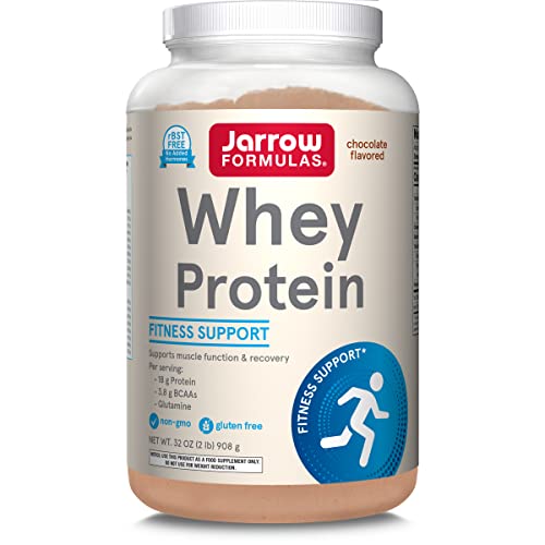 Jarrow Formulas Whey Protein With 18 g of Protein, 3.8 g of BCAAs, & Glutamine, Dietary 
