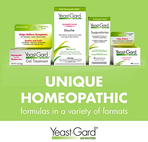 YeastGard Advanced Homeopathic Yeast Infection Vaginal Suppositories - 10 count Box Yeast-Gard