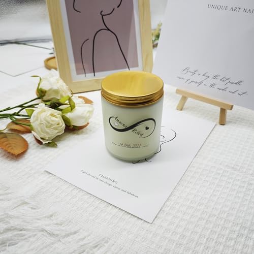 KKUUOO Valentine’s Day Scented Candle,Romantic Jar Candle Gift for Him Her,Valentine’s Day Gifts KKUUOO