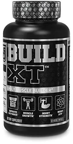 Jacked Factory N.O. XT Nitric Oxide Supplement, Build-XT Muscle Builder, & Androsurge Estrogen Blocker for Men