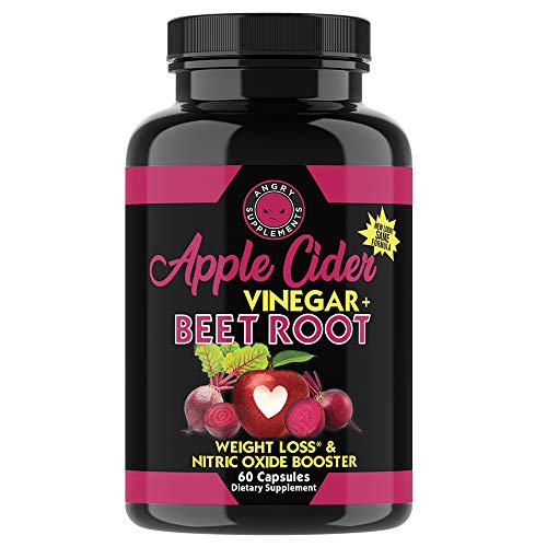 Angry Supplements Apple Cider Vinegar + Beet Root Capsules, Detox Pills, Nitric Oxide Angry Supplements