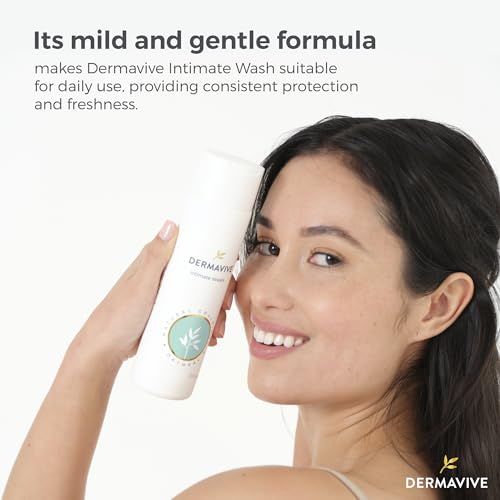 Dermavive Intimate Wash, Gentle Feminine Cleanser for Women, Soap-Free Feminine Hygiene Wash