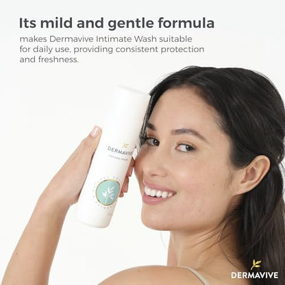 Dermavive Intimate Wash, Gentle Feminine Cleanser for Women, Soap-Free Feminine Hygiene Wash