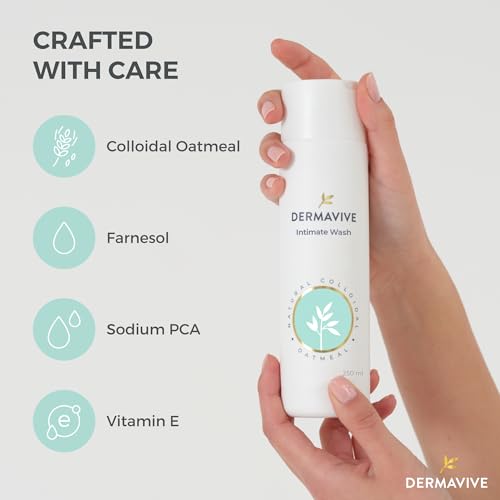 Dermavive Intimate Wash, Gentle Feminine Cleanser for Women, Soap-Free Feminine Hygiene Wash