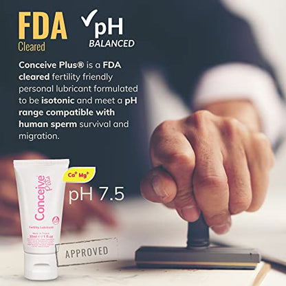 Conceive Plus Fertility-Friendly Personal Lubricant, TTC Safe, - 1 Ounce