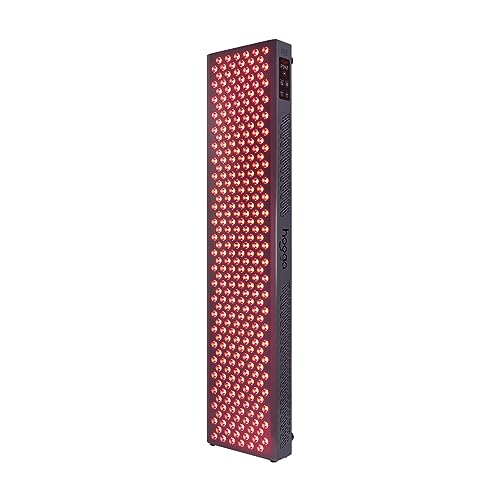 Hooga Red Light Therapy, Red Near Infrared LED Panel, 300 Quad Chip Flicker Free LEDs, Ultra Series