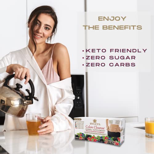 Hyleys Colon Cleanse Tea Assorted Flavors - 42 Tea Bags (12 Pack - 504 Tea Bags Total) HYLEYS