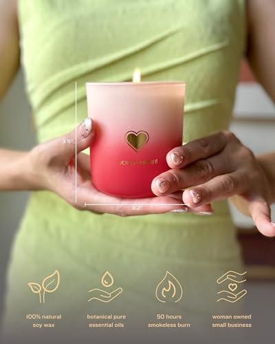 Inspired Picks Refreshing Green Candle – Wood Sage & Sea Salt w/Gold Stemmed Leaves Symbol Inspired Picks