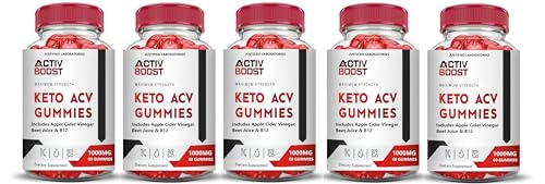 (5 Pack) Activboost Keto ACV Gummies Advanced Formula 1000MG Active Boost