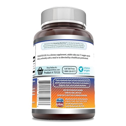 Amazing Formulas Vitamin D3 5000 IU with Vitamin K2 100 Mcg| 250 Veggie Capsules 