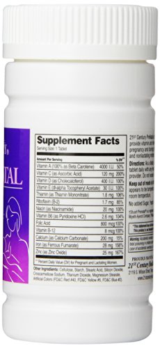 21st Century Prenatal Tablets, 60 Count (Pack of 3) 21st Century