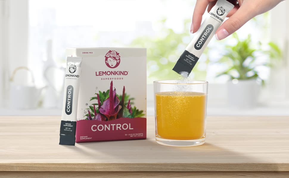 LEMONKIND Organic Zero Calorie Control - Healthy Supplement for Controling Snacking