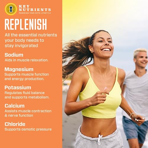 Key Nutrients Electrolytes Powder - Tropical Peach Mango Drink Mix 90 Servings KEY NUTRIENTS