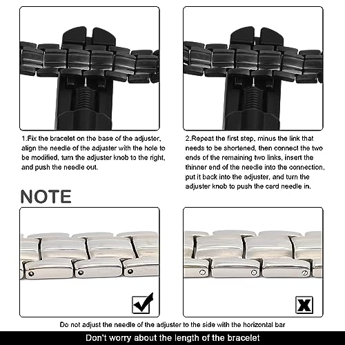 JEROOT Magnetic Bracelets for Men, Pure Titanium Double Row Strong Magnets JEROOT