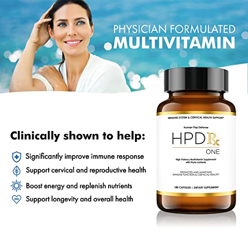 HPD Rx ONE Immunity Boost Multivitamin HPV Supplements for Women and Men 