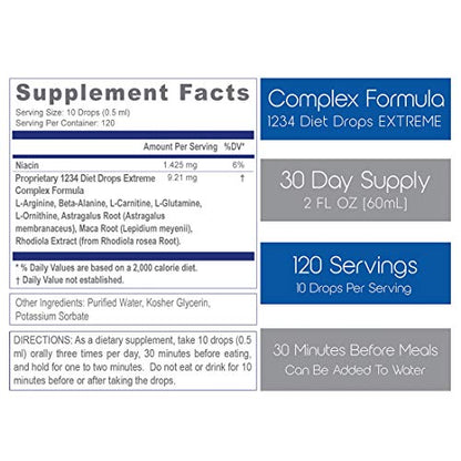 Creative Bioscience 1234 Diet Drops Extreme, 2 Fl Oz (4 Pack) Creative Bioscience