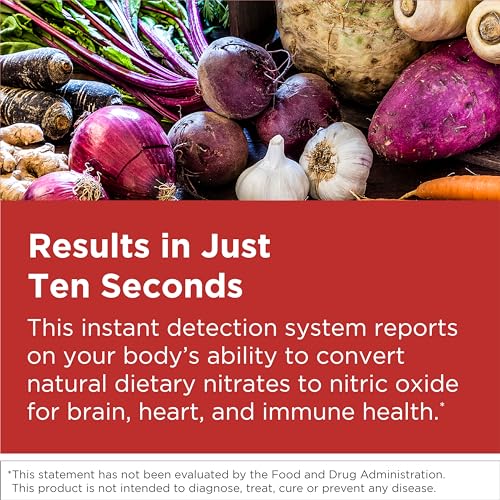 Designs for Health Nitric Oxide Test Strips Saliva Test - Results in Just 10 Seconds - Support Athletes, Healthy Aging, Cardiovascular Health (50 Saliva Test Strips)