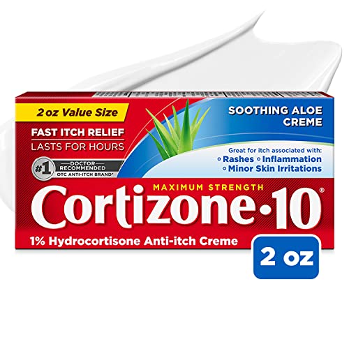 Cortizone 10 Maximum Strength Anti-Itch Cream with Soothing Aloe, 1% Hyd