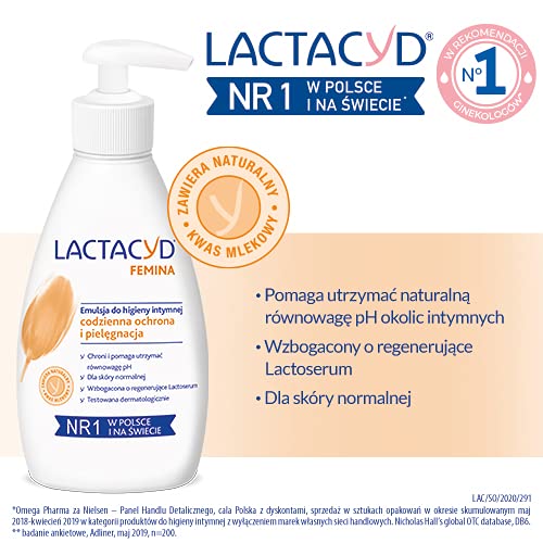 Lactacyd Femina Emulsion for Intimate Hygiene 200 ml Lactacyd