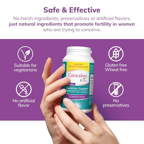 CONCEIVE PLUS Womens Ovulation Support - PCOS Supplement for Fertility