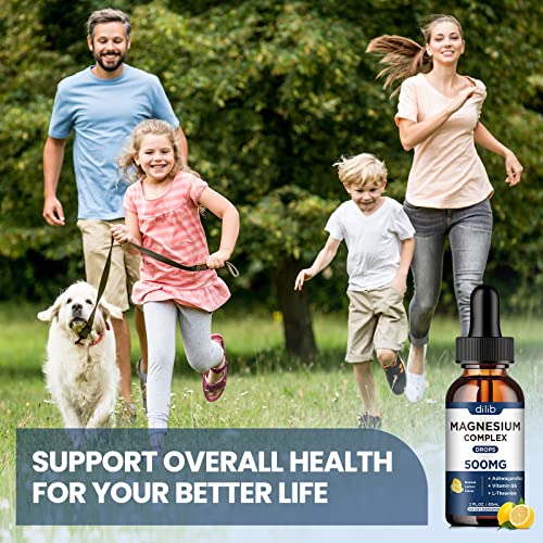 (2 Pack) Magnesium Glycinate, Citrate, Malate Liquid Drops-Triple Magnesium Complex dilib