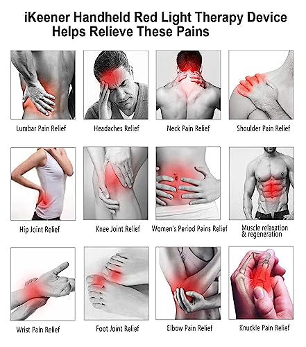 iKeener Handheld Light Therapy for Pain Relief,Portable Low-Level Light Therapy for Dogs and Humans iKeener