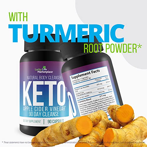 3X Keto Apple Cider Vinegar 90 Day Cleanse - Promote Health & Wellness - Flush Waste Generic