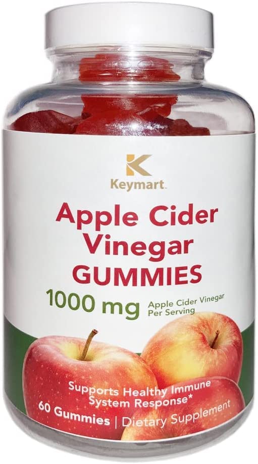 KEYMART Apple Cider Vinegar ACV Gummies 1000mg Per Serving Dietary Supplement KEYMART