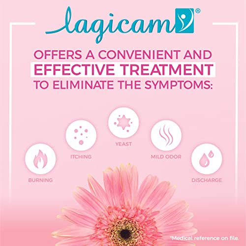 Lagicam Vaginal Yeast Infection, Antifungal 3 Day Miconazole Nitrate Treatment Cream, Relief for Itching LAGICAM V