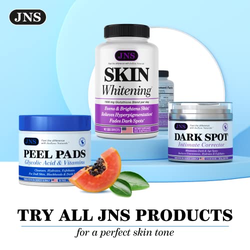 JOELLYNE NATURALS Glycolic Acid Peel Pads - 50 Count, Natural AHA Exfoliating Pads for Acne