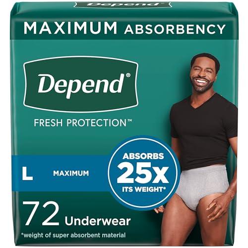 Depend Fresh Protection Adult Incontinence Underwear for Men