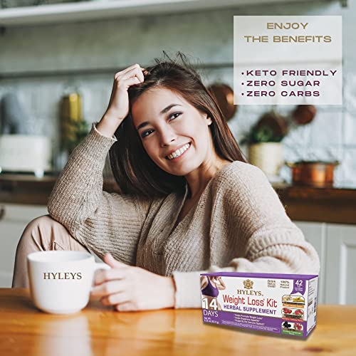 Hyleys 14 Day Weight Loss Tea - 42 Tea Bags (1 Pack), Detox Tea for Cleanse HYLEYS