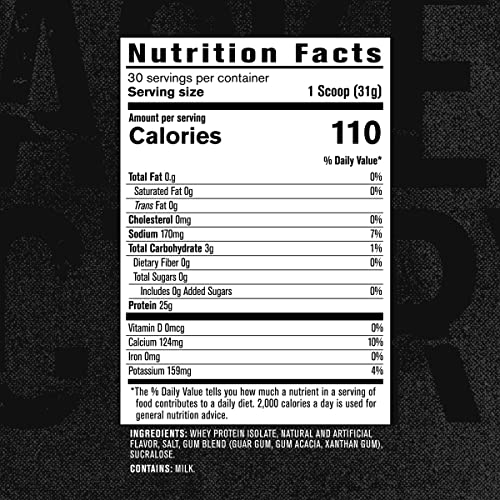 Authentic ISO Grass Fed Whey Protein Isolate Powder - Low Carb, Non-GMO Muscle 