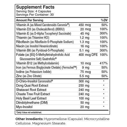 Zahler Female Totality, Fertility Supplements for Women, Fertility Prenatal Vitamins, Certified Kosher